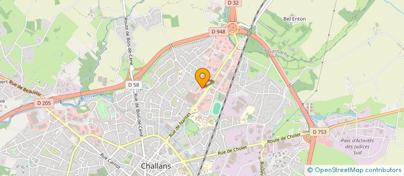localisation de l'entreprise DISTRIBUTION CHALLANDAISE DE JOURNAUX à CHALLANS