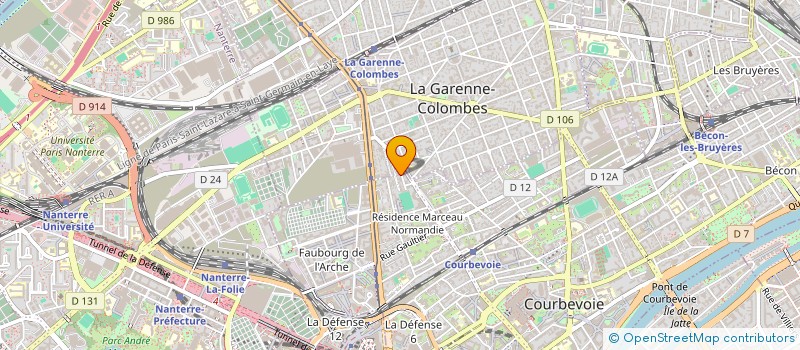 localisation de l'entreprise DISTRIBUTION COMPOSANT ELECTRO à COURBEVOIE