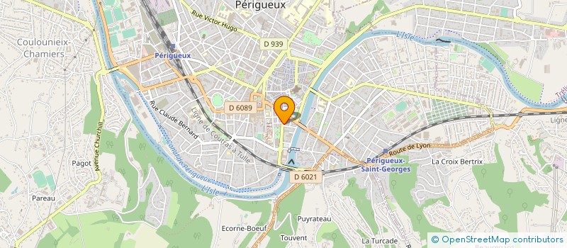 localisation de l'entreprise DISTRIBUTION D'INFORMATIQUE PROFESSIONNELLE à PERIGUEUX