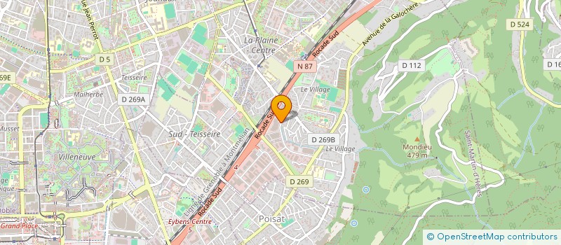 localisation de l'entreprise DISTRIBUTION DAUPHINOISE  SAINT-MARTIN-D'HERES