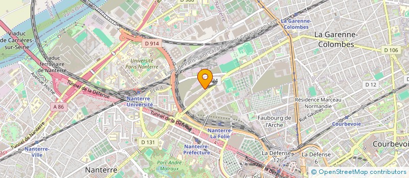 localisation de l'entreprise DISTRIBUTION DE FRUITS ET LEGUMES à NANTERRE