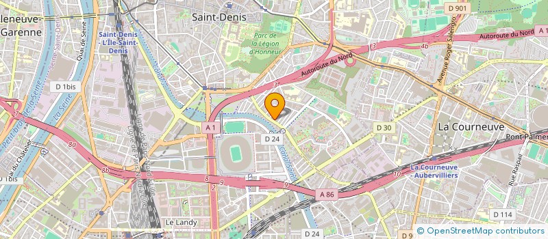 localisation de l'entreprise DISTRIBUTION DE L'EST à SAINT-DENIS