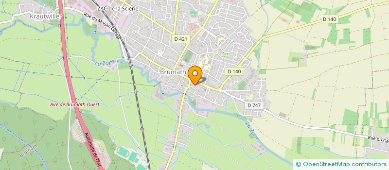 localisation de l'entreprise DISTRIBUTION DE MATERIAUX ET DE PAVES à BERSTHEIM