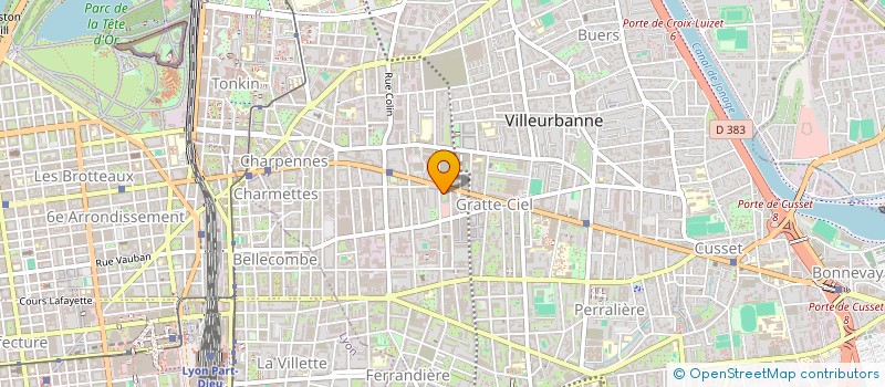 localisation de l'entreprise DISTRIBUTION DE PRODUITS ALIMENTAIRES REGIONAUX - DPAR à VILLEURBANNE