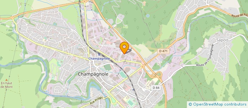 localisation de l'entreprise DISTRIBUTION DE PRODUITS SURGELES à CHAMPAGNOLE