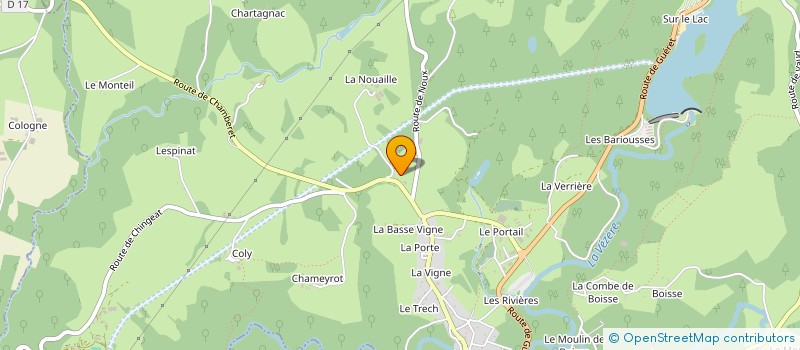 localisation de l'entreprise DISTRIBUTION DES MONEDIERES à TREIGNAC