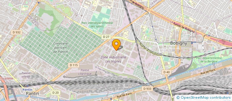 localisation de l'entreprise DISTRIBUTION DES RABAHS à BOBIGNY