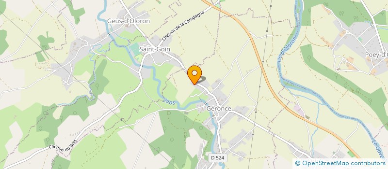 localisation de l'entreprise DISTRIBUTION DIRECTE PYRENEES ATLANTIQUES à GERONCE