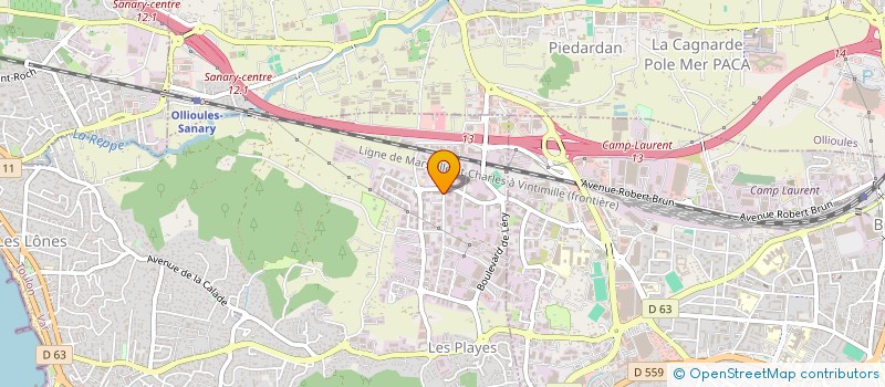 localisation de l'entreprise DISTRIBUTION DU SOLEIL à SIX-FOURS-LES-PLAGES