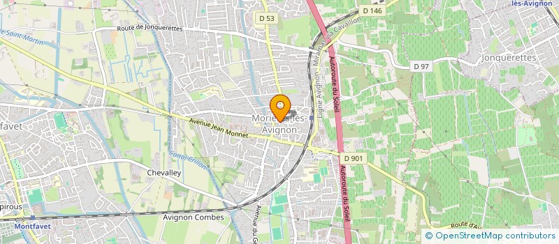 localisation de l'entreprise DISTRIBUTION ENVIRONNEMENT MATERIAUX  MORIERES-LES-AVIGNON