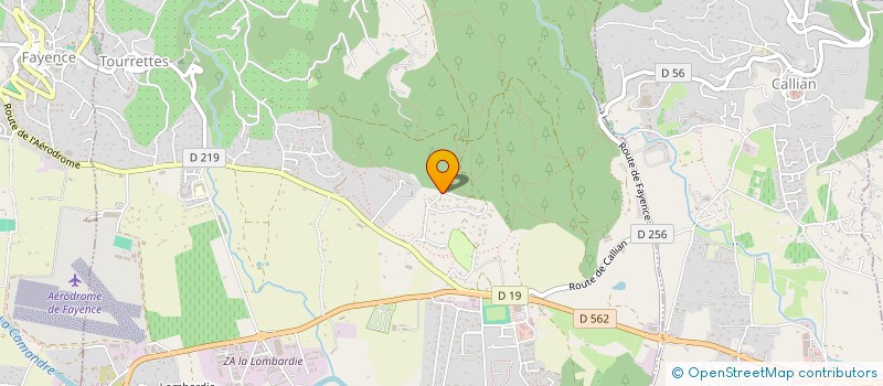 localisation de l'entreprise DISTRIBUTION ET VENTE DE FLUIDE FRIGORIGENE D.V.F.F.  TOURRETTES