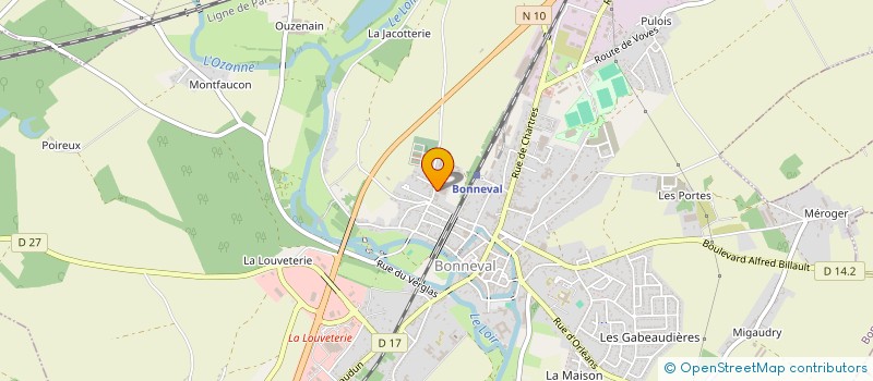 localisation de l'entreprise DISTRIBUTION ETANCHEITE SERVICES à BONNEVAL