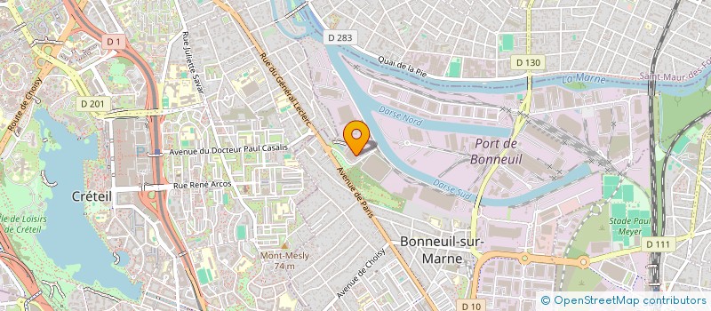 localisation de l'entreprise DISTRIBUTION EUROPEENNE à BONNEUIL-SUR-MARNE