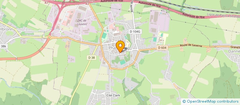 localisation de l'entreprise DISTRIBUTION EUROPEENNE DE CHAUSSURES à PHALSBOURG