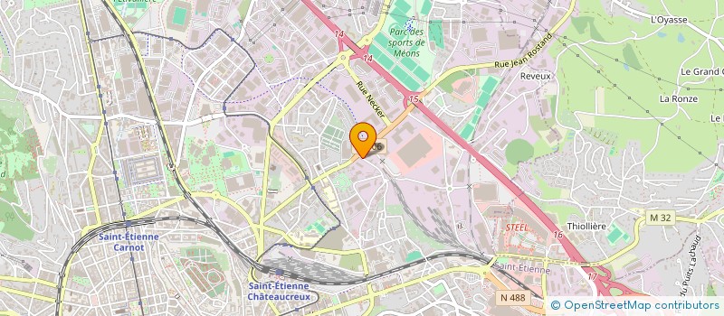 localisation de l'entreprise DISTRIBUTION FOREZIENNE à SAINT-ETIENNE