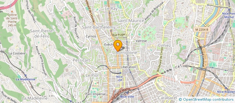localisation de l'entreprise DISTRIBUTION GENERALE DE BATIMENT à NICE