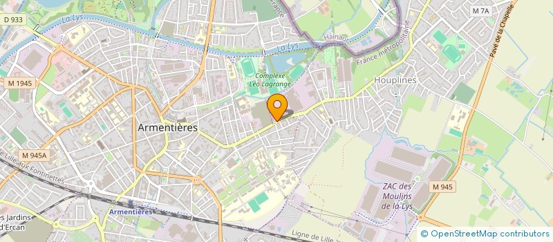 localisation de l'entreprise DISTRIBUTION HYGIENE NORD  HOUPLINES