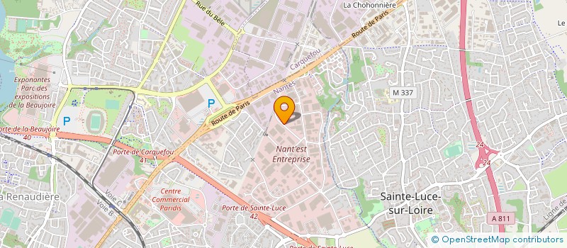 localisation de l'entreprise DISTRIBUTION INDUSTRIELLE ET AUTOMOBILE NANTAISE  NANTES