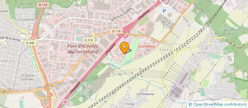 localisation de l'entreprise DISTRIBUTION INFORMATIQUE A VALEUR      AJOUTEE  VILLEJUST