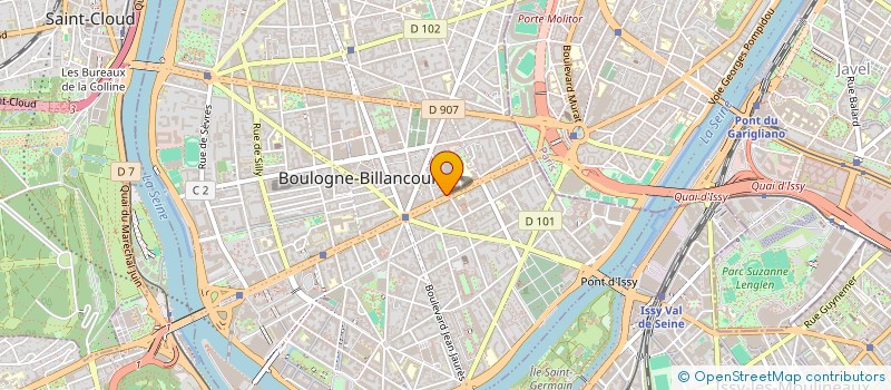 localisation de l'entreprise DISTRIBUTION INFORMATIQUE REUNIE à BOULOGNE-BILLANCOURT