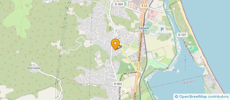 localisation de l'entreprise DISTRIBUTION LIVRAISON SERVICE CORSE à BASTIA