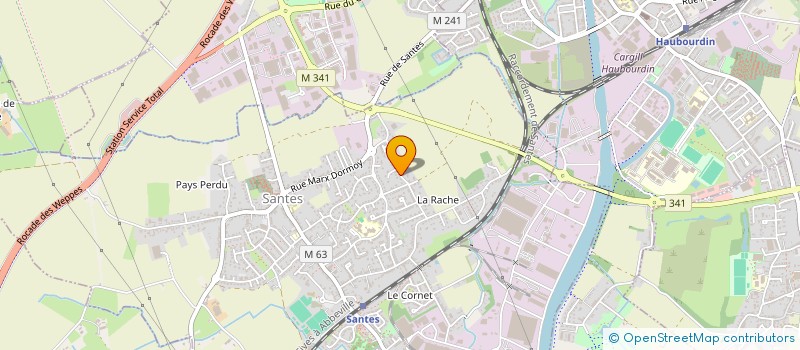 localisation de l'entreprise DISTRIBUTION MANUTENTION SERVICES à SANTES