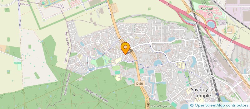 localisation de l'entreprise DISTRIBUTION MATERIEL TEXTILE  SAVIGNY-LE-TEMPLE