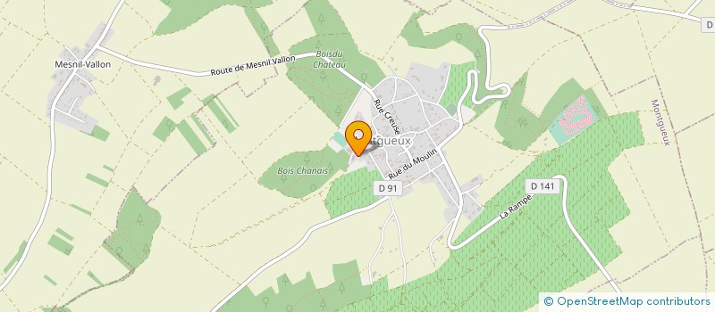 localisation de l'entreprise DISTRIBUTION MODERNE à MONTGUEUX