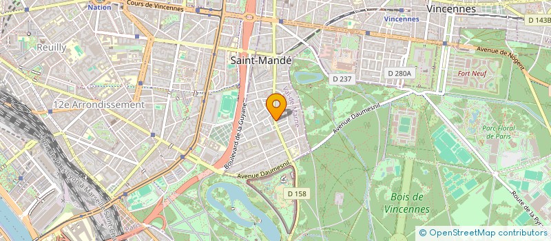 localisation de l'entreprise DISTRIBUTION MOUCHOTTE SA à SAINT-MANDE