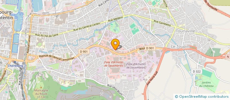 localisation de l'entreprise DISTRIBUTION NORMANDE D'AMEUBLEMENT  CHERBOURG-EN-COTENTIN