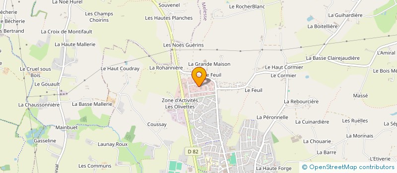 localisation de l'entreprise DISTRIBUTION OUEST PAPETERIE à MELESSE