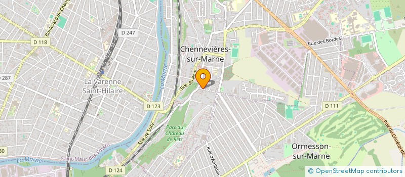 localisation de l'entreprise DISTRIBUTION PAPETIERE à CHENNEVIERES-SUR-MARNE