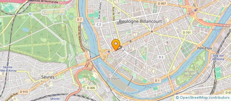 localisation de l'entreprise DISTRIBUTION PARIS EST à BOULOGNE-BILLANCOURT