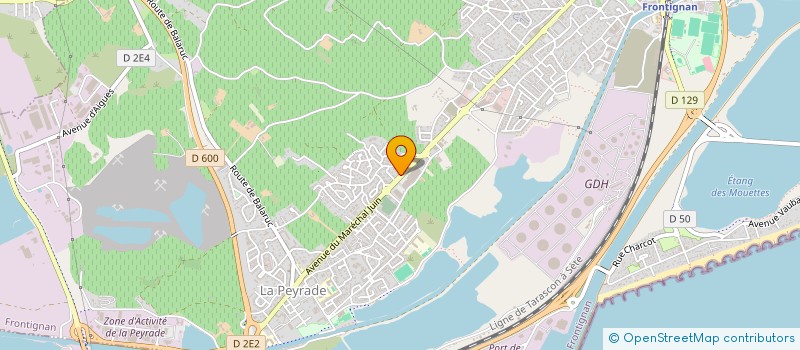 localisation de l'entreprise DISTRIBUTION PLEIN SUD  FRONTIGNAN