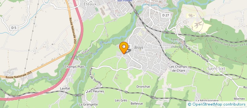 localisation de l'entreprise DISTRIBUTION PRODUITS ALIMENTAIRES  LA ROCHE-SUR-FORON