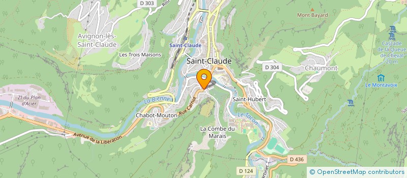 localisation de l'entreprise DISTRIBUTION PRODUITS AUTHENTIQUES à SAINT-CLAUDE