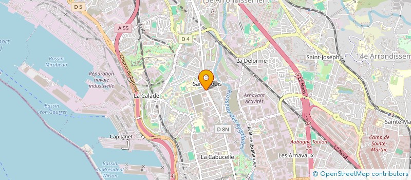 localisation de l'entreprise DISTRIBUTION PROVENCALE RECCO à MARSEILLE