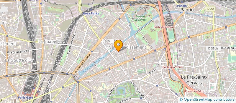 localisation de l'entreprise DISTRIBUTION RM à PARIS
