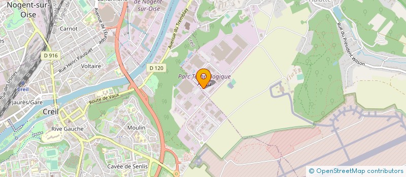 localisation de l'entreprise DISTRIBUTION SANITAIRE CHAUFFAGE  VERNEUIL-EN-HALATTE