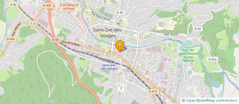 localisation de l'entreprise DISTRIBUTION SERVICE  SAINT-DIE-DES-VOSGES