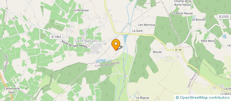 localisation de l'entreprise DISTRIBUTION SERVICE à SAINT-NEXANS