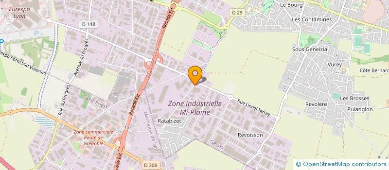 localisation de l'entreprise DISTRIBUTION SPAS à GENAS