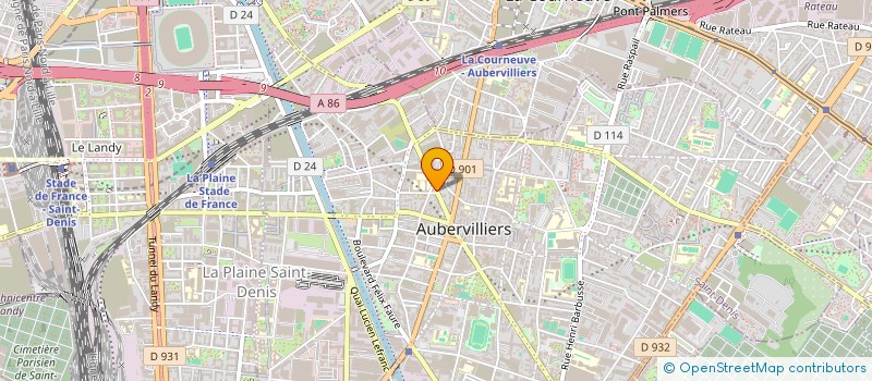 localisation de l'entreprise DISTRIBUTION TOUTES BOITES à AUBERVILLIERS