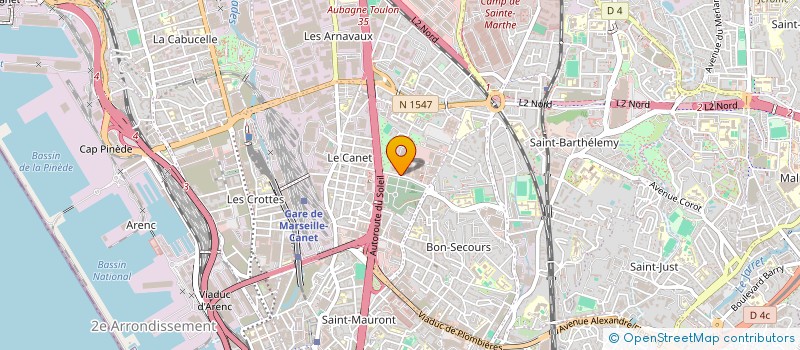 localisation de l'entreprise DISTRIBUTION TRANSPORT STOCKAGE  MARSEILLE