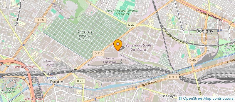 localisation de l'entreprise DISTRIBUTION VENTE BRICOLAGE à BOBIGNY