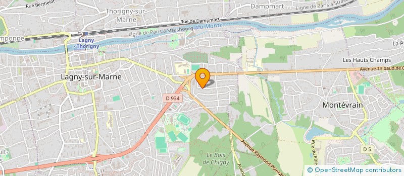 localisation de l'entreprise DISTRICAF'77  LAGNY-SUR-MARNE