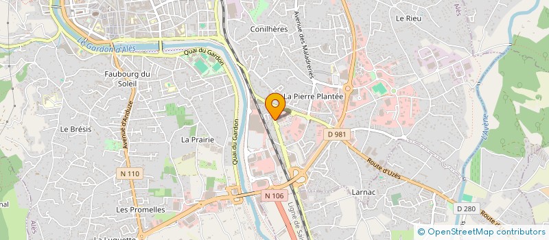 localisation de l'entreprise DISTRICEV à ALES