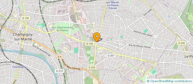 localisation de l'entreprise DISTRICHAMTHOREZ à CHAMPIGNY-SUR-MARNE