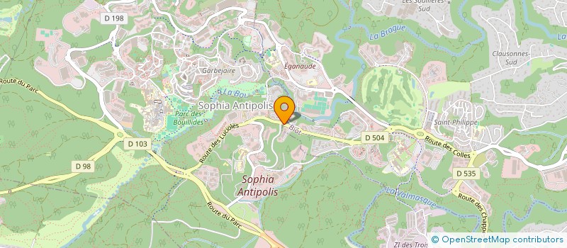 localisation de l'entreprise DISTRICLOS  VALBONNE