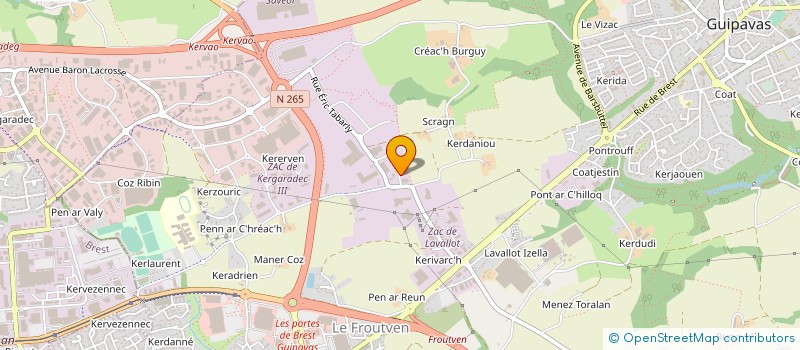localisation de l'entreprise DISTRICOLIS à GUIPAVAS